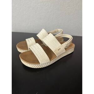 Reef Water Vista Sandals Off White Women 8 Beach Lake Adjustable Slingback Comfy